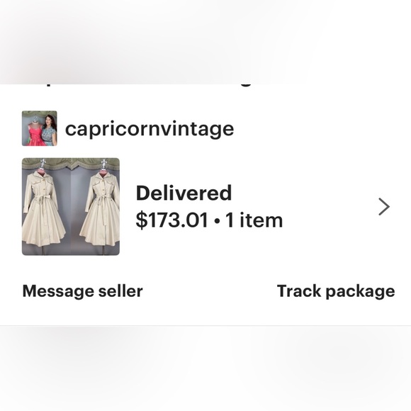 1970s princess coat vintage NAVY + BEIGE TRENCHCOAT fit flare full skirt jacket - Picture 10 of 10